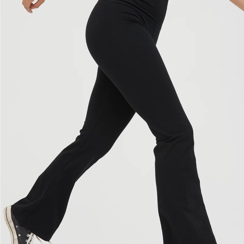 Aerie black flare leggings